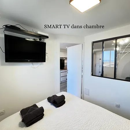 Le Maëva - T2- Front De Mer- Clim - Parking - Wifi- Sudséjourconciergerie Appartement *