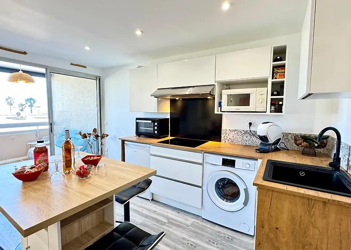 Le Maeva - T2- Front De Mer- Clim - Parking - Wifi- Sudsejourconciergerie Apartmán *